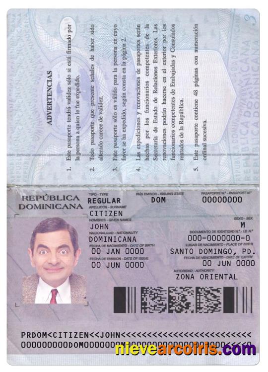 Dominican Repubic passport version 2